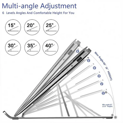 Adjustable Laptop Aluminum Stand Foldable