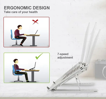 Adjustable Laptop Aluminum Stand Foldable