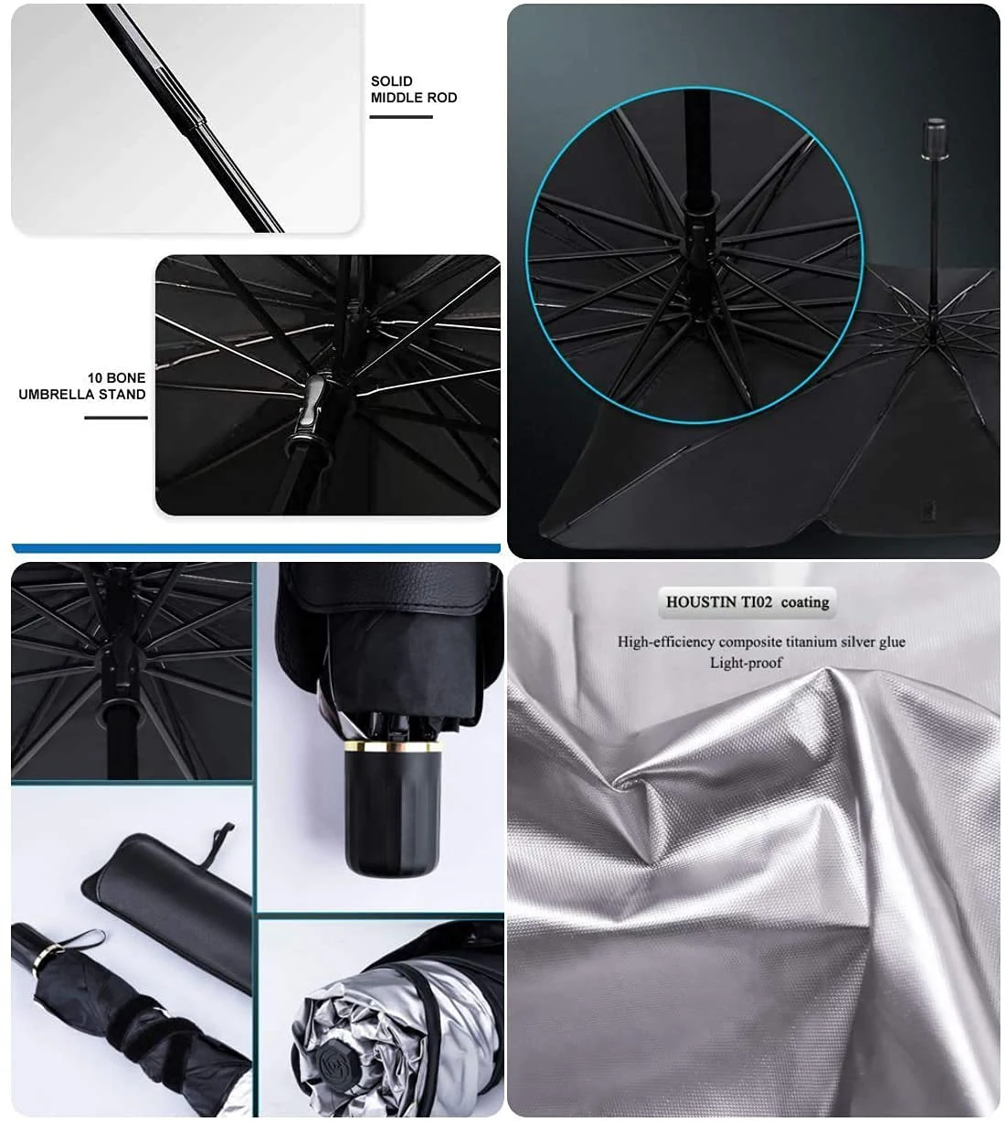 Foldable Sun Heat Insulation Cars Windshield Sunshades Umbrella