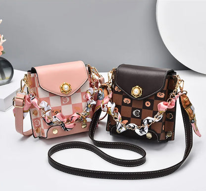 Trendy Single Shoulder Crossbody Bag, Mini Wallet Perfectly Matches with Dresses